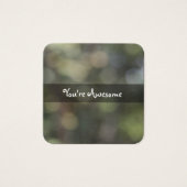 Cartes de message photo Green Dappled Light Bokeh (Devant)