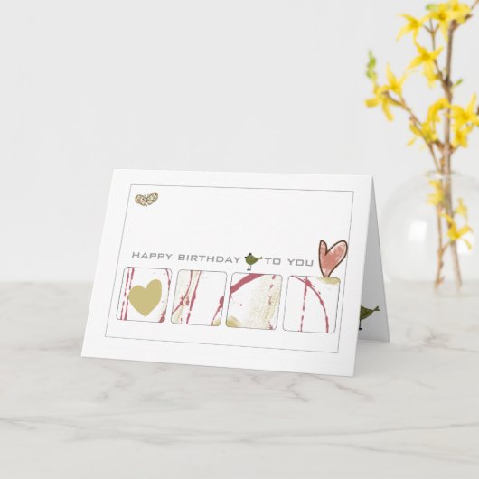Cartes de message simples (Fleur jaune)
