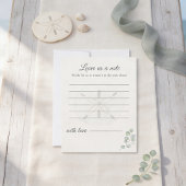 Cartes de messages de mariage Sand Dollar |