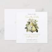 Cartes de mise en pré-réservation Brown & Green Pe (Devant / Derrière)