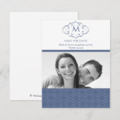 Cartes de mise en vente à date avec monogramme ble (Devant / Derrière)