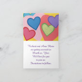 Cartes de mise en vente à save the date à coeurs c (Intérieur)