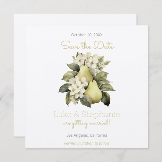 Cartes de mise en vente anticipée Brown & Green Pe (Devant / Derrière)