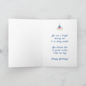 Cartes de modèle de gâteau d'anniversaire coloré (Intérieur)