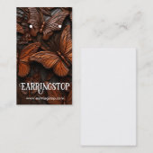 Cartes de Motif de conception papillon en cuir (Devant / Derrière)