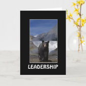 Cartes de motivation de DIRECTION d'OURS NOIR (Fleur jaune)