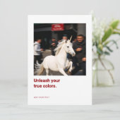 Cartes de motivation licorne pour les créatifs (Debout devant)