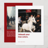 Cartes de motivation licorne pour les créatifs (Devant / Derrière)