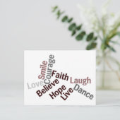 Cartes de mots d'inspiration (Debout devant)