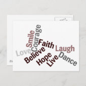 Cartes de mots d'inspiration (Devant / Derrière)