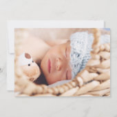 Cartes de Naissance pour Bébé Garçon Fille avec Ph (Dos)