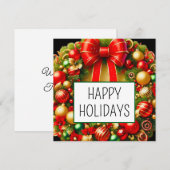 Cartes de Noël (Devant / Derrière)