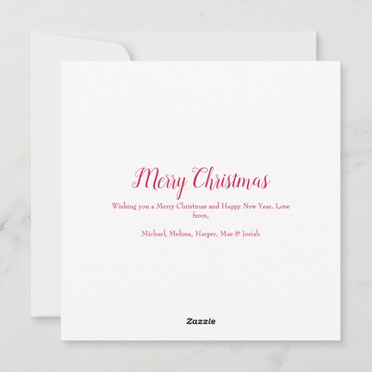 Cartes de Noël (Dos)