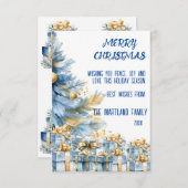 cartes de noël (Devant / Derrière)