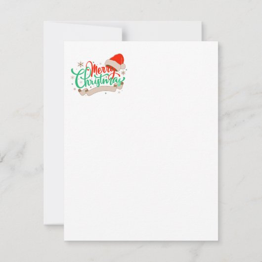 Cartes de Noël (Dos)