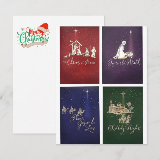 Cartes de Noël (Devant / Derrière)