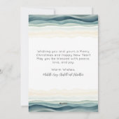 Cartes de Noël à l'aquarelle sur le thème côtier (Dos)