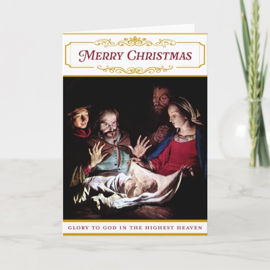 Cartes de Noël à thème religieux (Devant)