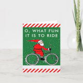 cartes de Noël à vélo (Devant)