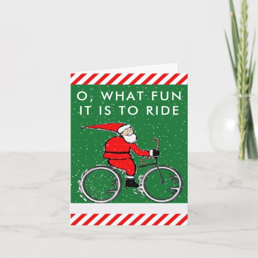 cartes de Noël à vélo (Devant)