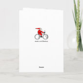 cartes de Noël à vélo (Dos)