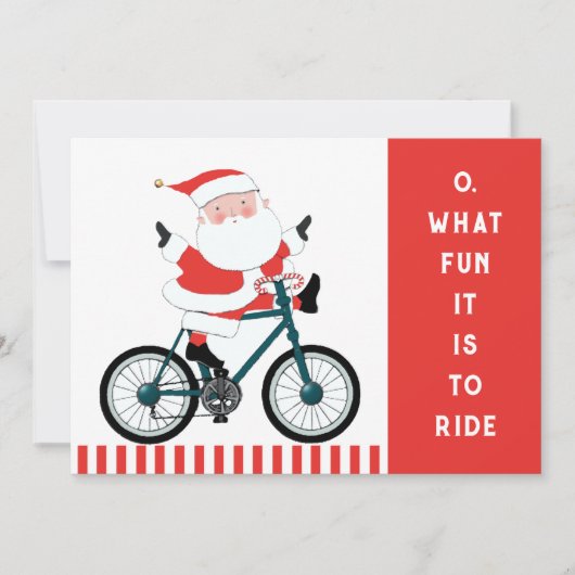 Cartes de Noël à vélo (Devant)