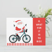 Cartes de Noël à vélo (Debout devant)