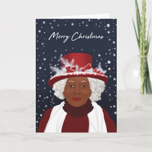 Cartes de Noël afro-américaines (Devant)