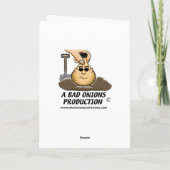 Cartes de Noël amusantes : Elfes Cheeky (Dos)