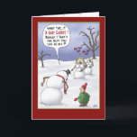 Cartes de Noël amusantes : Importance des tailles<br><div class="desc">Une carte de voeux de Noël avec un dessin d'un Snowman montrant à un enfant le mécontentement qu'il ressent des choix qu'il a faits pour le rassembler. L'intérieur de la carte dit : "Je vous souhaite un très joyeux Noël et des Joyeuses Vacances remplies de plaisir... de nourriture et de...</div>