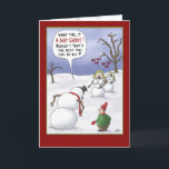 Cartes de Noël amusantes : Importance des tailles<br><div class="desc">Une carte de voeux de Noël avec un dessin d'un Snowman montrant à un enfant le mécontentement qu'il ressent des choix qu'il a faits pour le rassembler. L'intérieur de la carte dit : "Je vous souhaite un très joyeux Noël et des Joyeuses Vacances remplies de plaisir... de nourriture et de...</div>