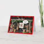 Cartes de Noël amusantes | Rudolph Reindeer Games<br><div class="desc">Envoyez des rires et de la bonne humeur cette année à votre famille et à vos amis en leur envoyant vos propres cartes de Noël personnalisées et amusantes cette saison des Fêtes ! L'illustration unique créée par Raphaela Wilson représente une bande de rennes de Père Noël jouant le nom d'une...</div>