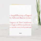 Cartes de Noël Angel (Dos)