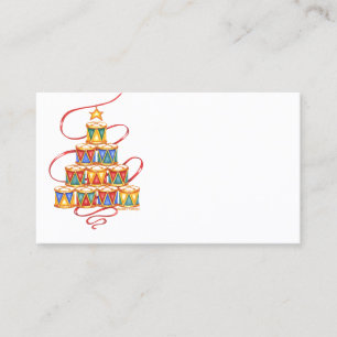 Cartes de Noël Arbre de Tambours