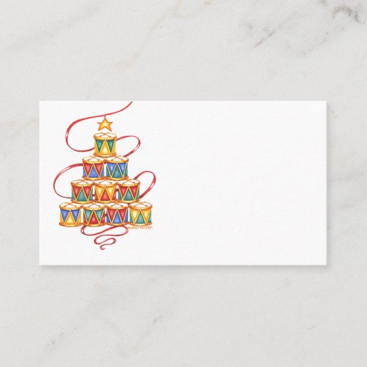 Cartes de Noël Arbre des Tambours (Devant)