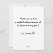 Cartes de Noël australiennes Beer Kangaroo (Dos)