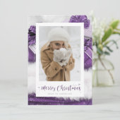 Cartes de Noël avec Cadeaux Violets (Debout devant)