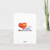 Cartes de Noël avec des balles et une raquette de  (Dos)