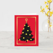 Cartes de Noël avec des balles et une raquette de  (Fleur jaune)