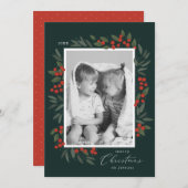 Cartes de Noël Berries (Devant / Derrière)