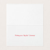 Cartes de Noël Big Red personnalisables (Inside Unfolded)