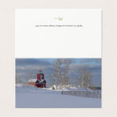 Cartes de Noël Big Red personnalisables (Outside Unfolded)