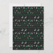 Cartes de Noël Black Green Ugly Sweat (Dos)