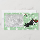 Cartes de Noël Boston Terrier (Devant)