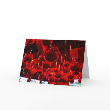 Cartes de Noël Boule Rouge