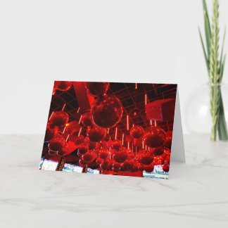 Cartes de Noël Boule Rouge