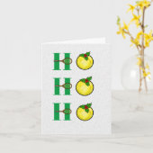 Cartes de Noël Boules de Tennis Drôles (Fleur jaune)