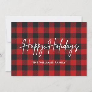 Cartes de Noël Buffalo Plaid
