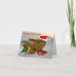Cartes de Noël cajuns de vacances au bayou