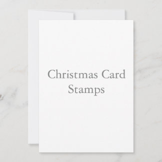 Cartes de Noël carrées 13 x 18 cm timbres